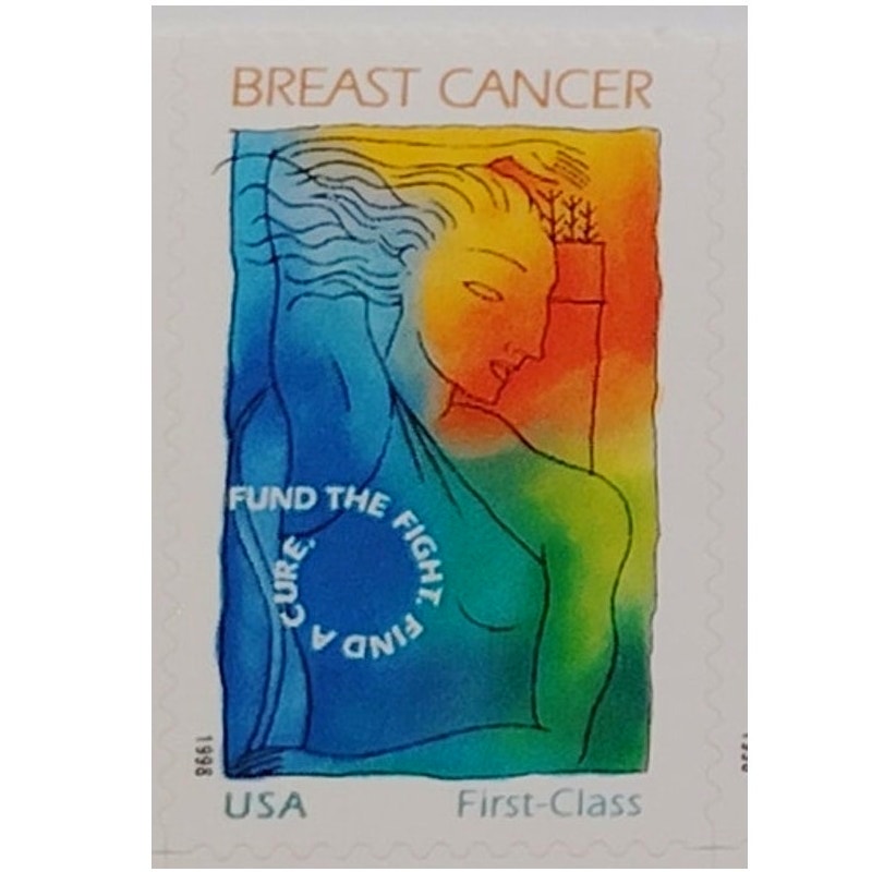 Block of 10 – 1998 USA 40¢ Breast Cancer Research MNH Scott B1 Semipostal