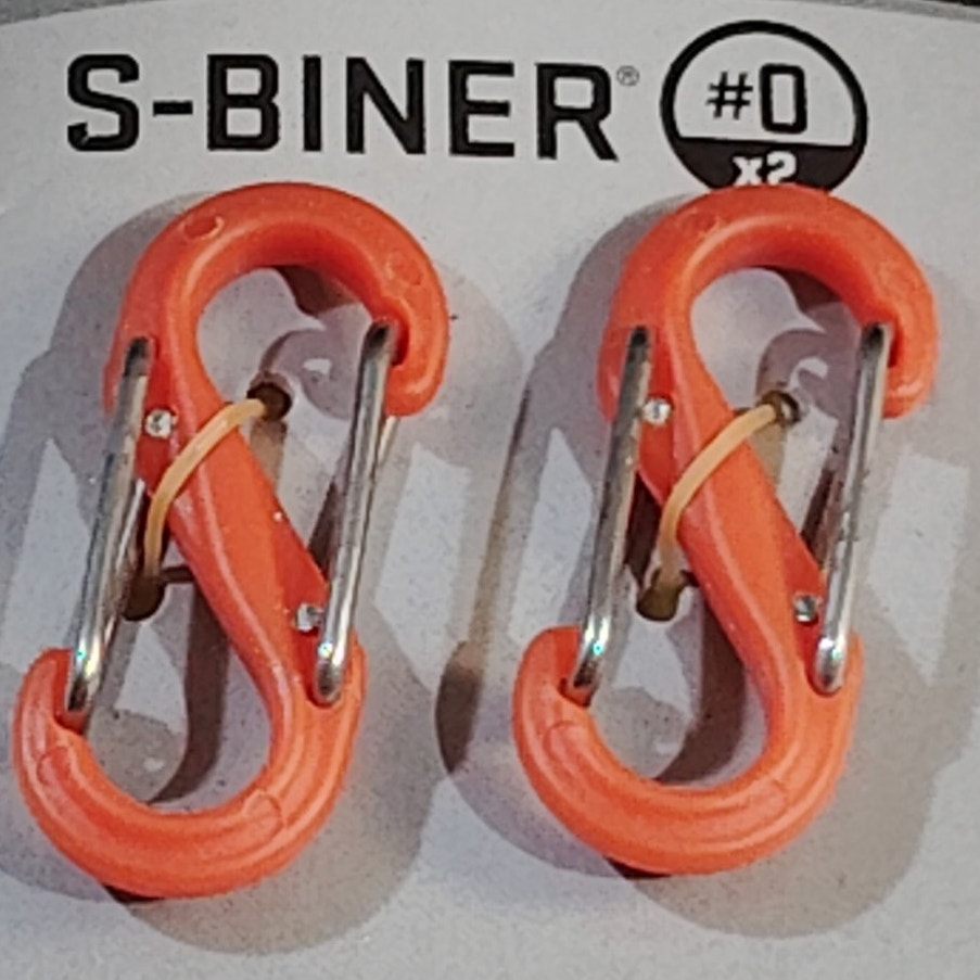 Nite Ize S-Biner SBP02PK19 Plastic Dual Carabiner Clip #0, 2 Pack