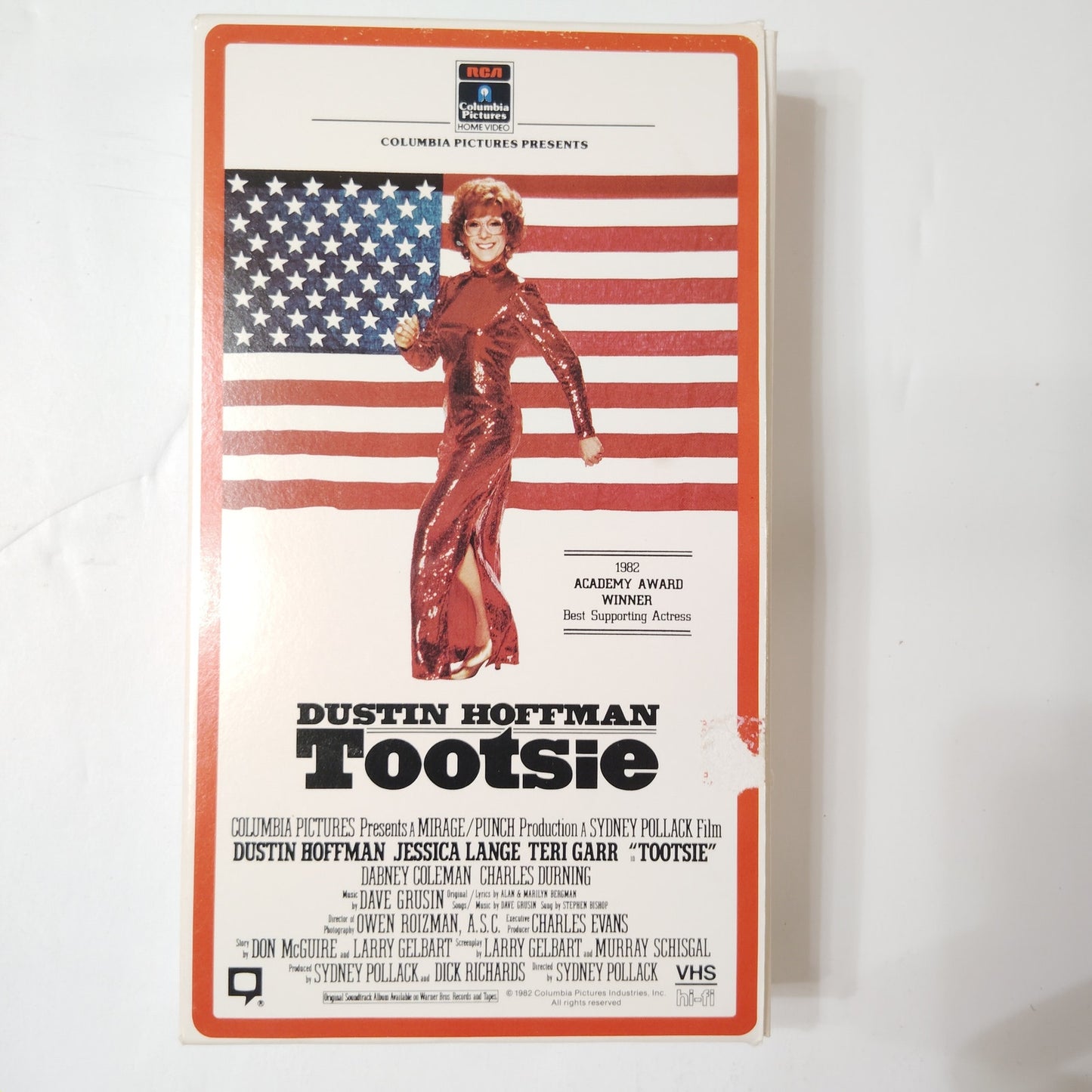 Tootsie VHS 1982 Dustin Hoffman Jessica Lange Sydney Pollack Comedy