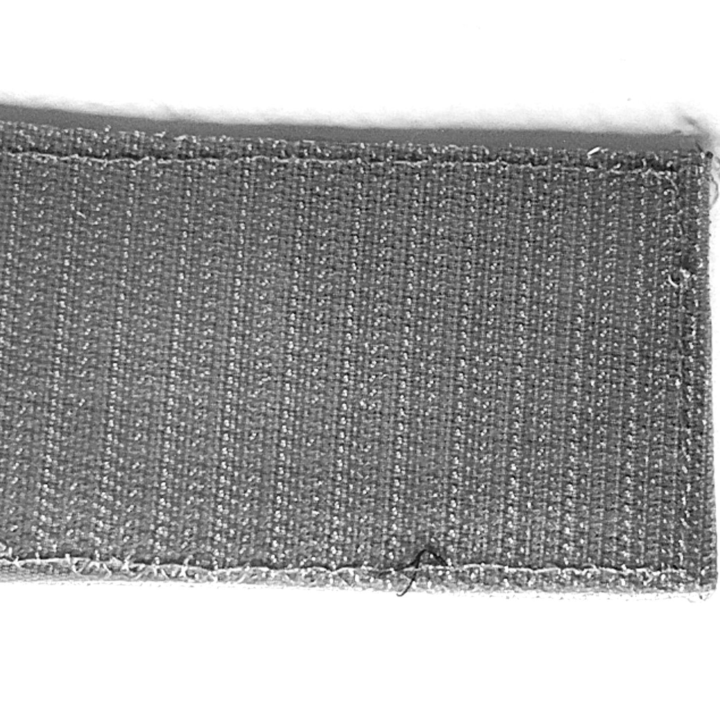Thin Blue Line US Flag Patch Silver Border Law Enforcement Hook Back 3-3/8x1-7/8
