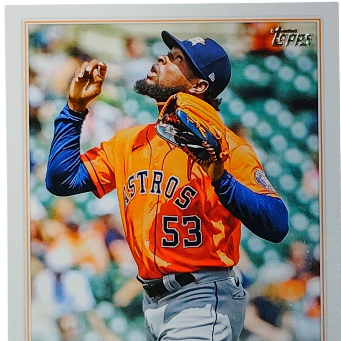 2022 Topps Series 1 #211 Cristian Javier Houston Astros Pitcher - VG/EX