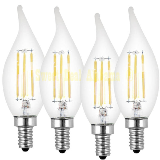Feit Electric LED (60-Watt Eqv) BA10 E12 Candelabra Dimmable Filament CEC Clear