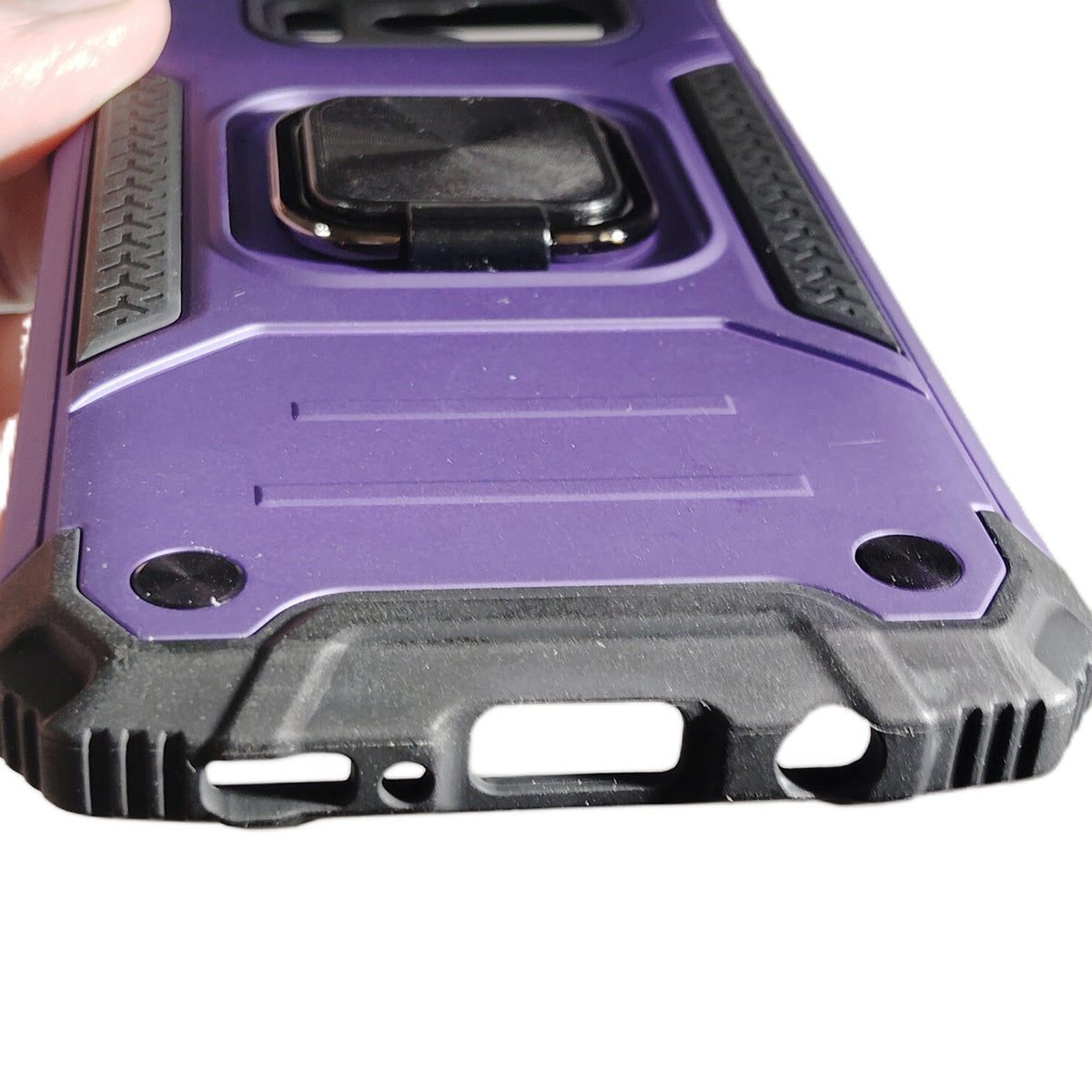 Purple Rugged Kickstand Phone Case with Screen Protector For Galaxy S8 Phone