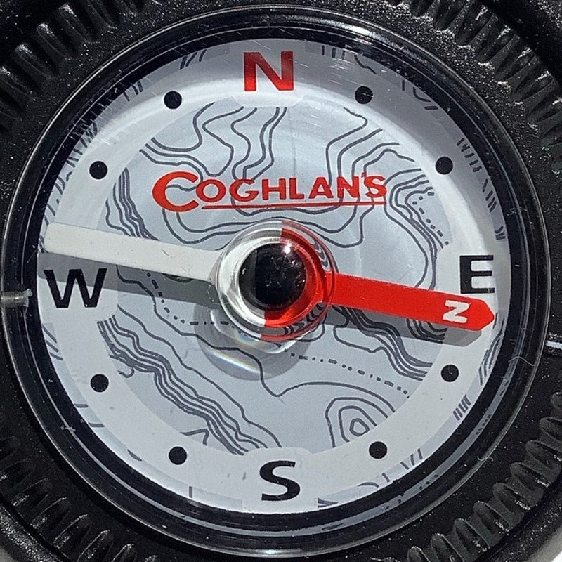 Coghlan's Hiking and Trail Compass with Fastening Clip, Black, 2" Diameter