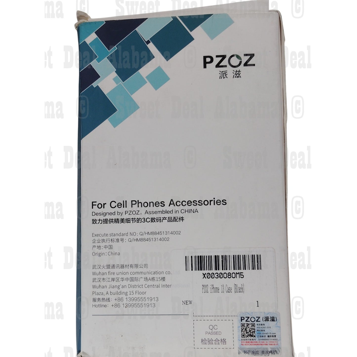 PZOZ Bumper Case For iPhone 13, Black