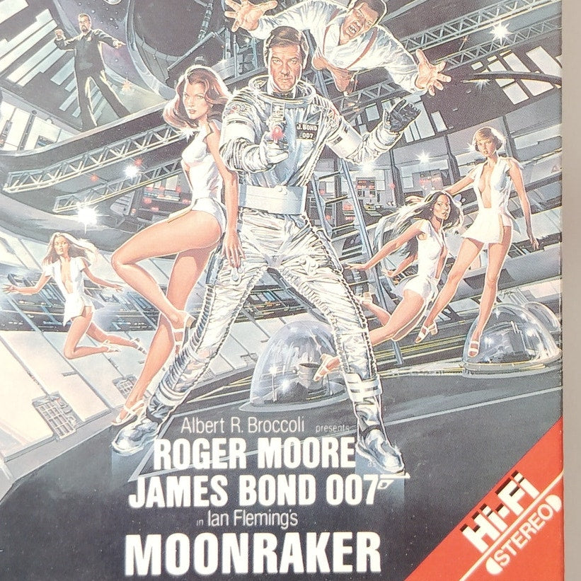 Moonraker VHS 1979 (1984 CBS/FOX Release) Roger Moore James Bond Action Sci‑Fi