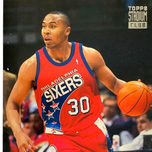 Clarence Weatherspoon, 76ers, 1993 Topps Stadium Club Collector's Card 95, EXC