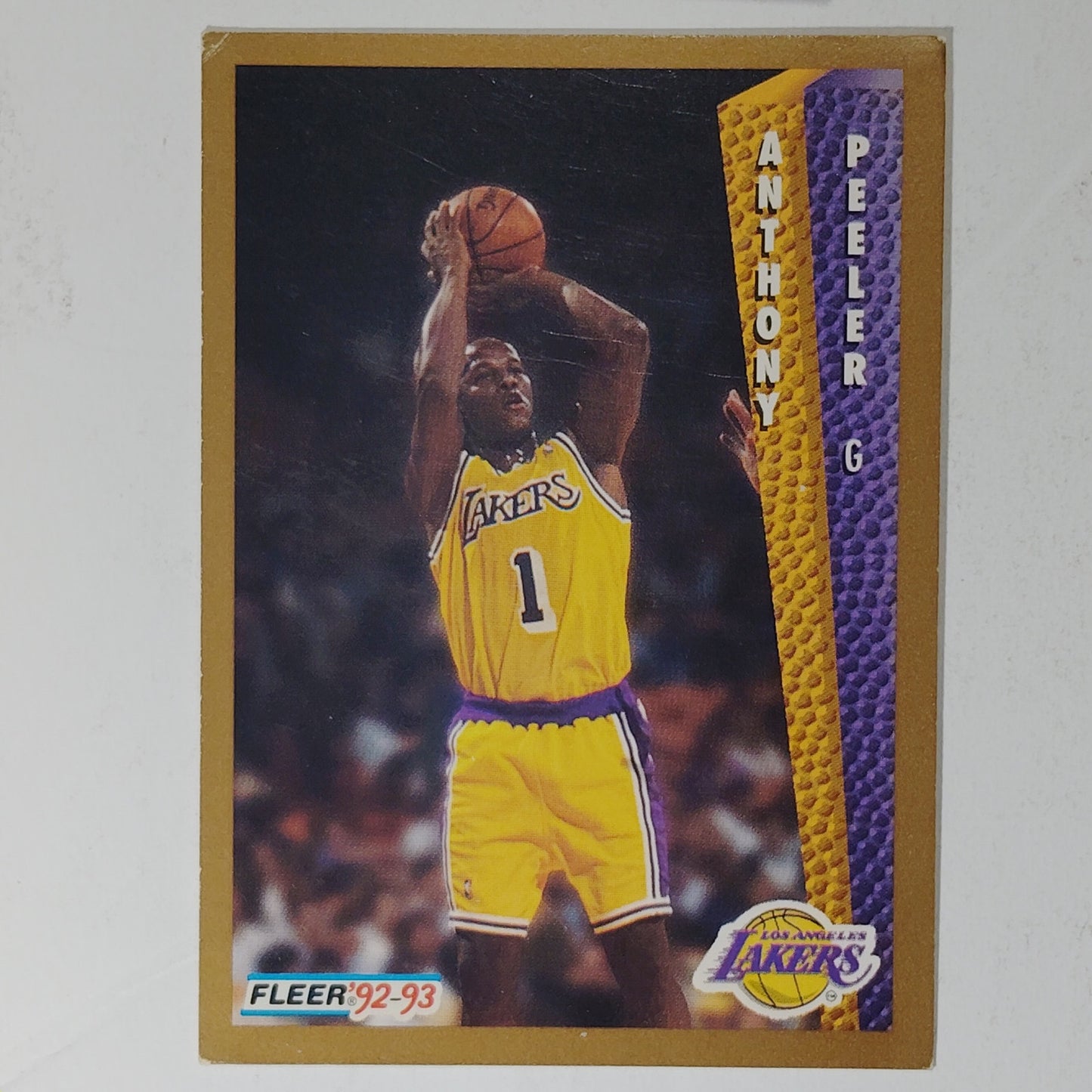 1992–93 Fleer Anthony Peeler #364 – Los Angeles Lakers – Guard – VG/EX