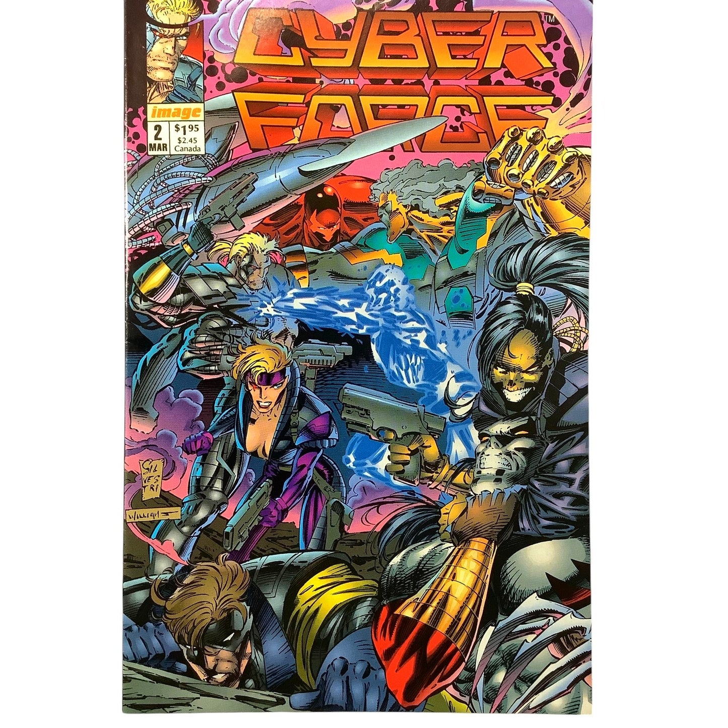 Cyberforce #2, Tin Men of War Part 2, Mar 1993, NM 9.4, Image Comics
