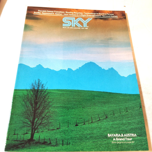Delta SKY In-Flight Magazine May 1988 - Bavaria, Austria & Horse Racing