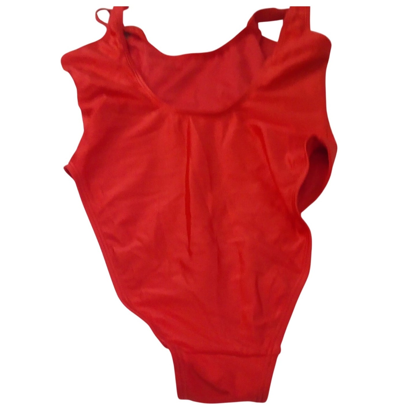 Dixperfect Malibu Retro One Piece Swimsuit Women’s Small Red High Cut