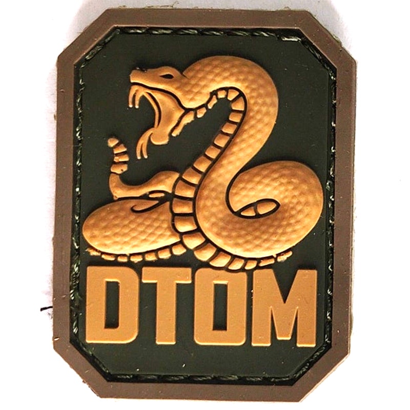 Monkey DTOM PVC Morale Patch – MultiCam OCP – Hook Back – 2" × 1‑1/2"