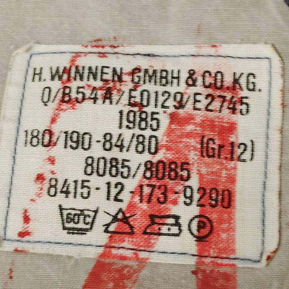 German Military Surplus Shorts – Blue, Size 180/190-8415/12 (U.S. 30"W), H. Winnen GmbH, 1985 Issue