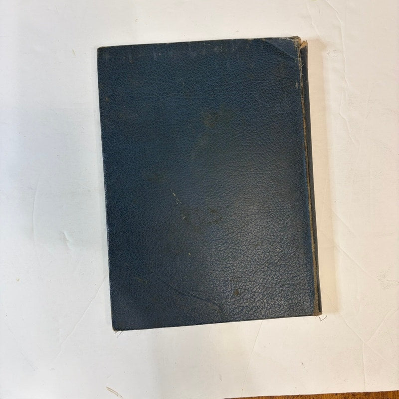 Her Book: A Treasure of Household Lore (1932) Vintage Blue Gold Textured Cover