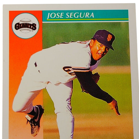 1992 Score José Segura #278 San Francisco Giants Relief Pitcher MLB Baseball NM