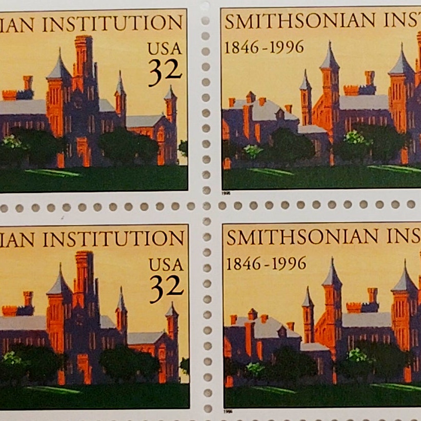 Block of 4 – 1996 USA 32¢ Smithsonian Institution MNH Scott 3061 – Marginal Block