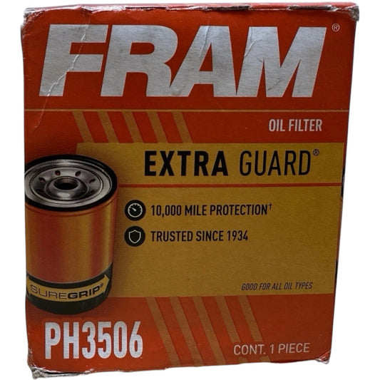 Fram PH3506 Extra Guard Oil Filter - Spin-On - Cellulose/Synthetic Blend