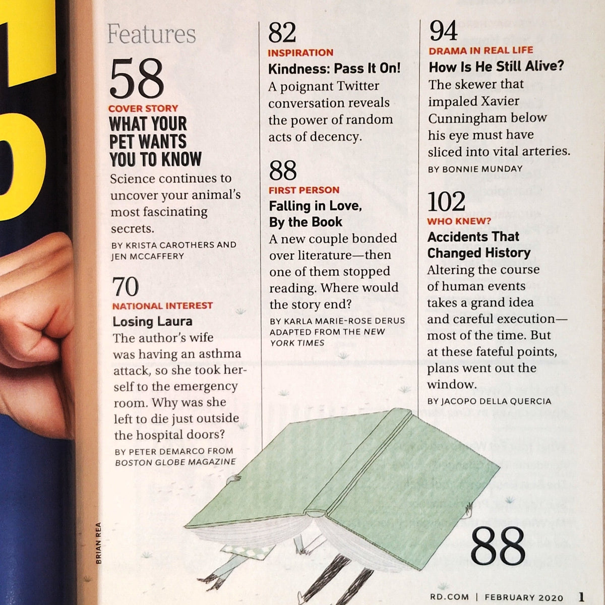 Reader's Digest February 2020 What Your Pet Wants You to Know Back Issue