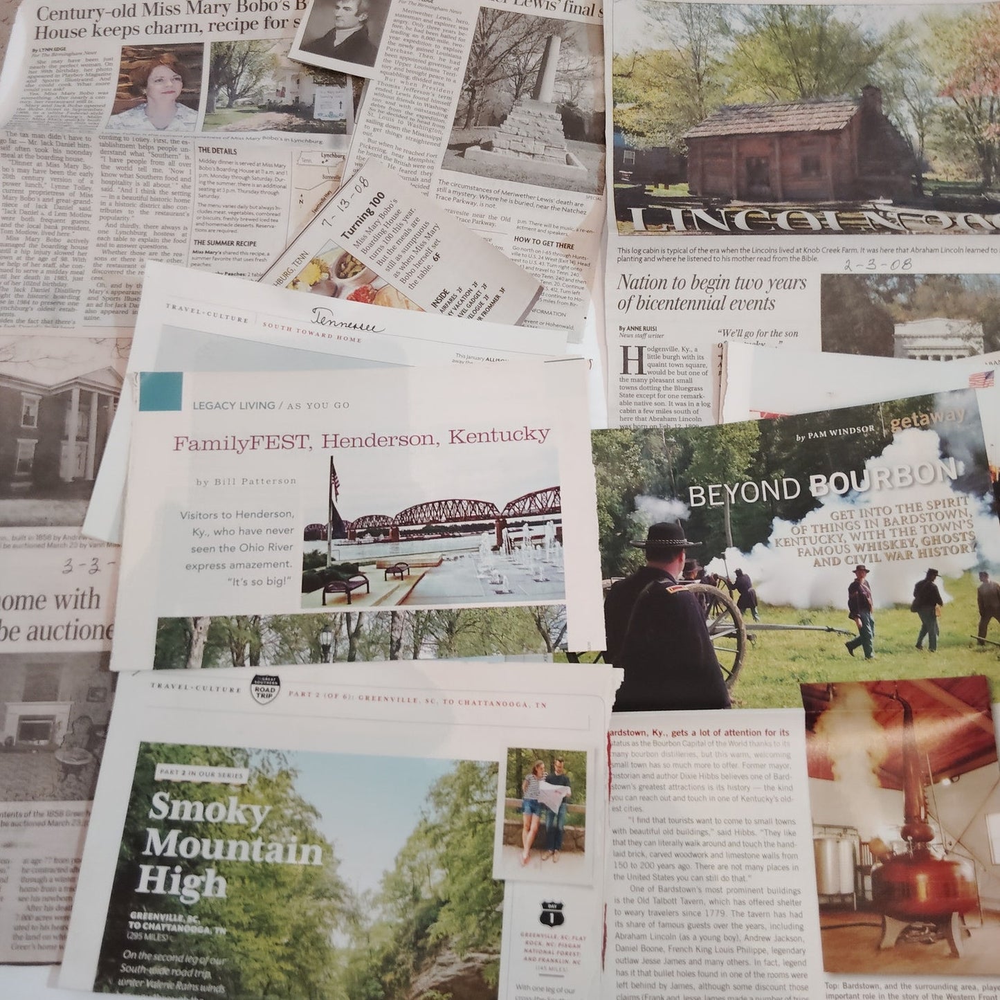 2007 KY TN Travel Ephemera Lot - Kentucky & Tennessee Guides & Brochures