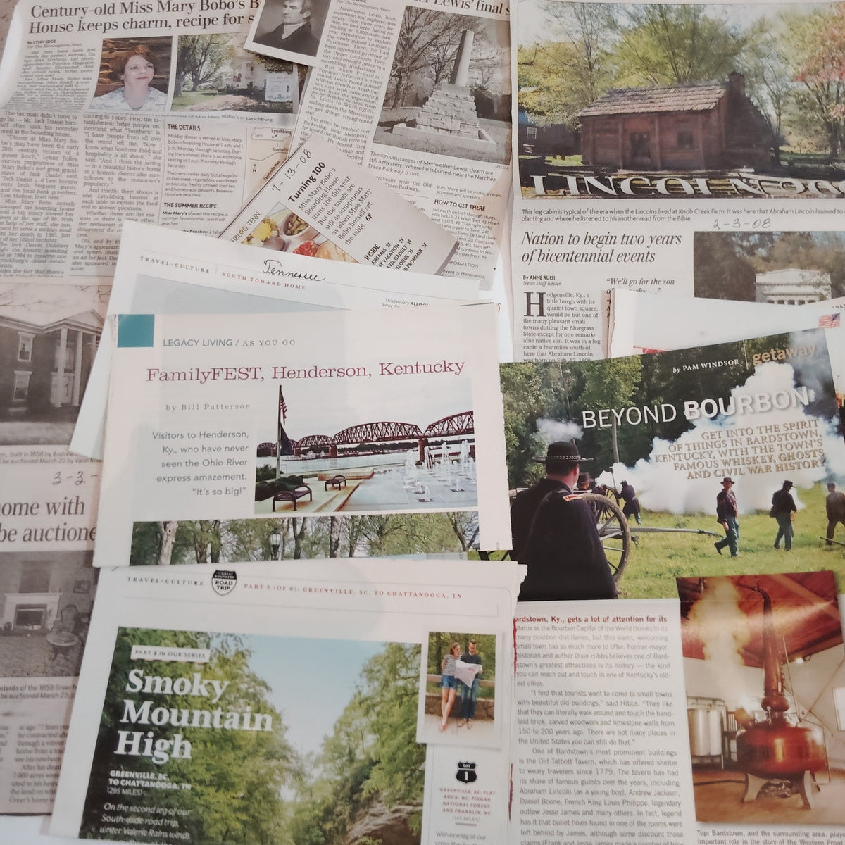 2007 KY TN Travel Ephemera Lot - Kentucky & Tennessee Guides & Brochures