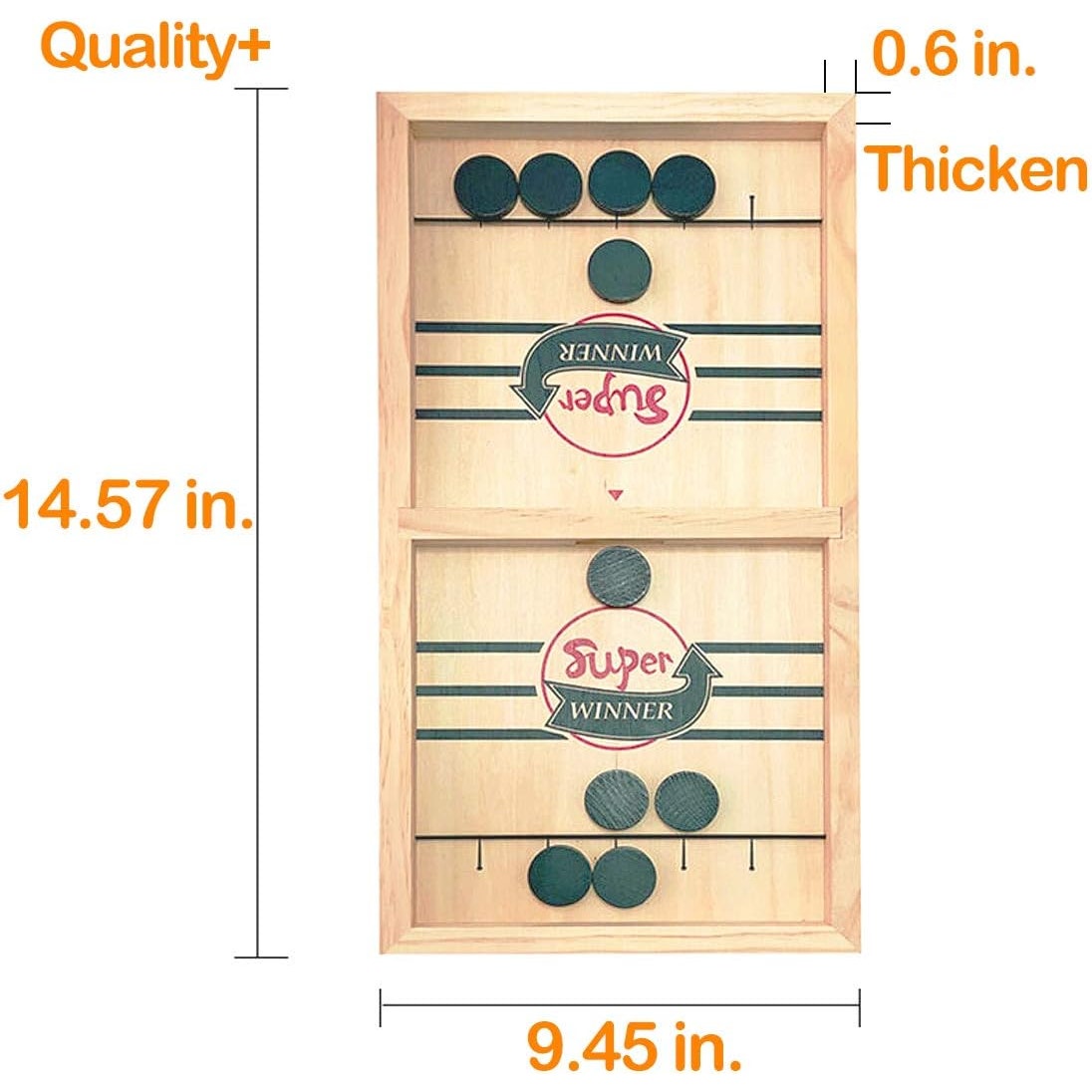 Fast Sling Puck Game – Adults Large Size – Wooden Super Winner Board Game