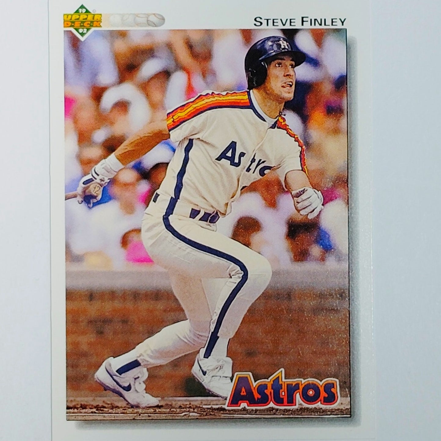 1992 Upper Deck Steve Finley #368 Houston Astros CF OF Action Shot - VG/EX