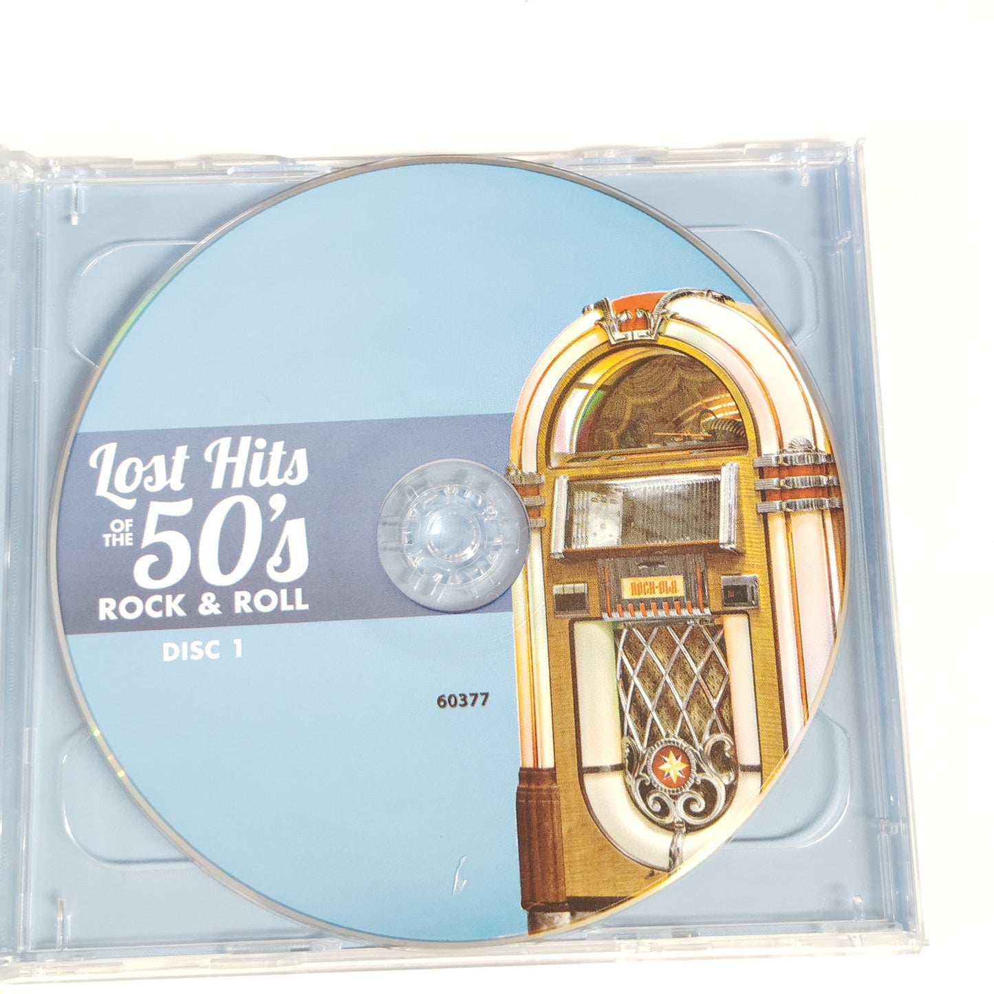 Lost Hits of the 50’s Rock & Roll 2‑CD Set 40 Songs Vintage Jukebox Cover
