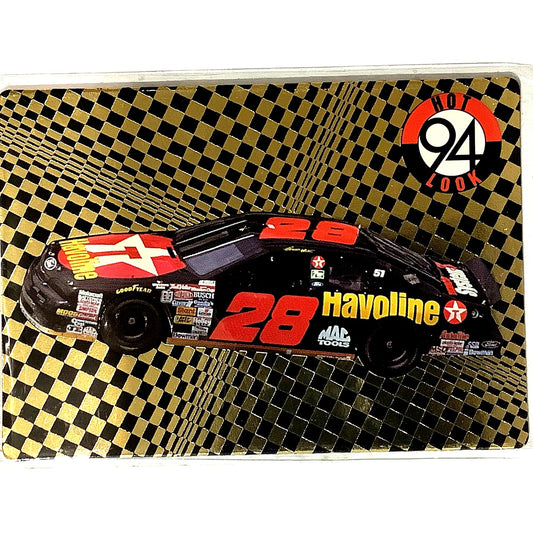 Ernie Irvan #28 Embossed Hot Look 94 NASCAR Texaco #135, 1994 Action Packed NM