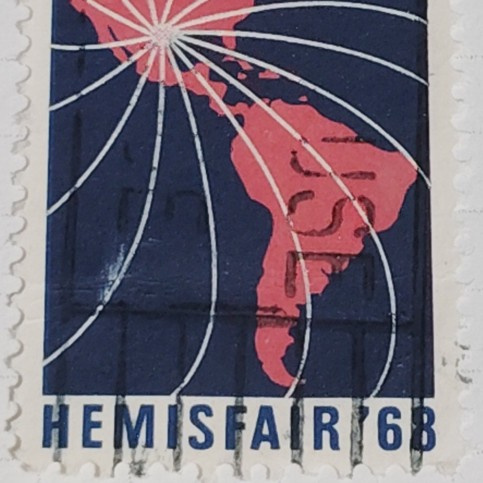 1968 Scott #1340 – 6¢ HemisFair ’68 / San Antonio World’s Fair – Canceled
