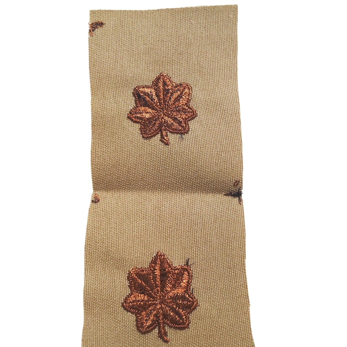 US Army Major O‑4 Sew‑On Rank Strip – Gold on Khaki DCU – 5‑1/2" × 2"
