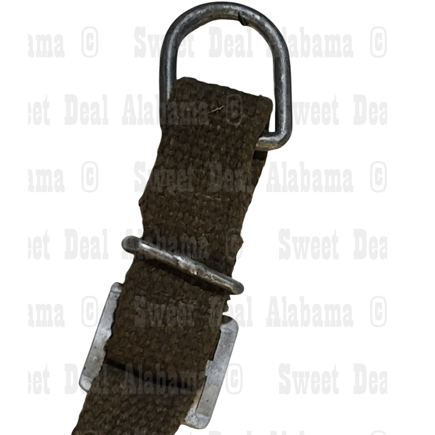 Military 24" OD Webbing Strap – 1" Wide, D-Ring, Tension Buckle, Stimpson Snap
