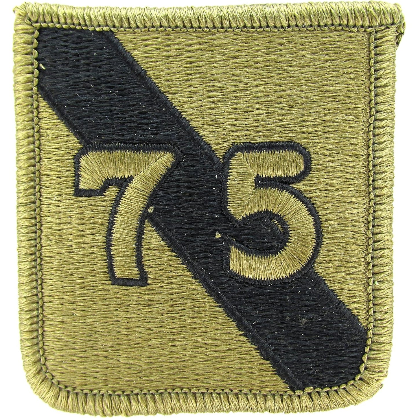 US Army 75th Infantry Division SSI Patch OCP Subdued Hook Back 2‑3/4" × 2‑1/2"