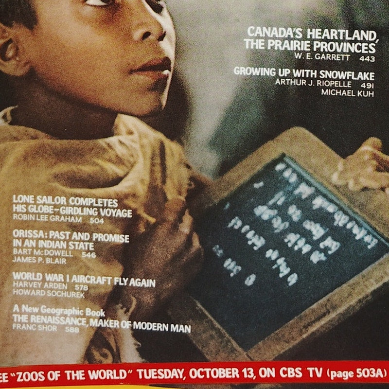 National Geographic Magazine – October 1970, Orissa, Indian State, Falconry