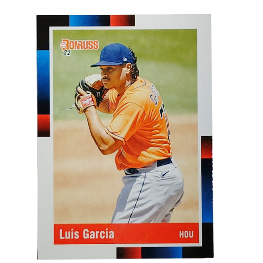 2022 Donruss Luis Garcia #260 Houston Astros Pitcher Action Shot - VG/EX