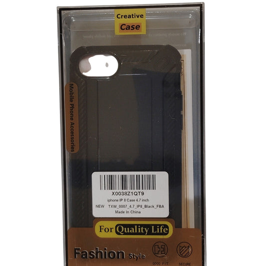 Creative Case Black Protective Shell For iPhone 8 (4.7")