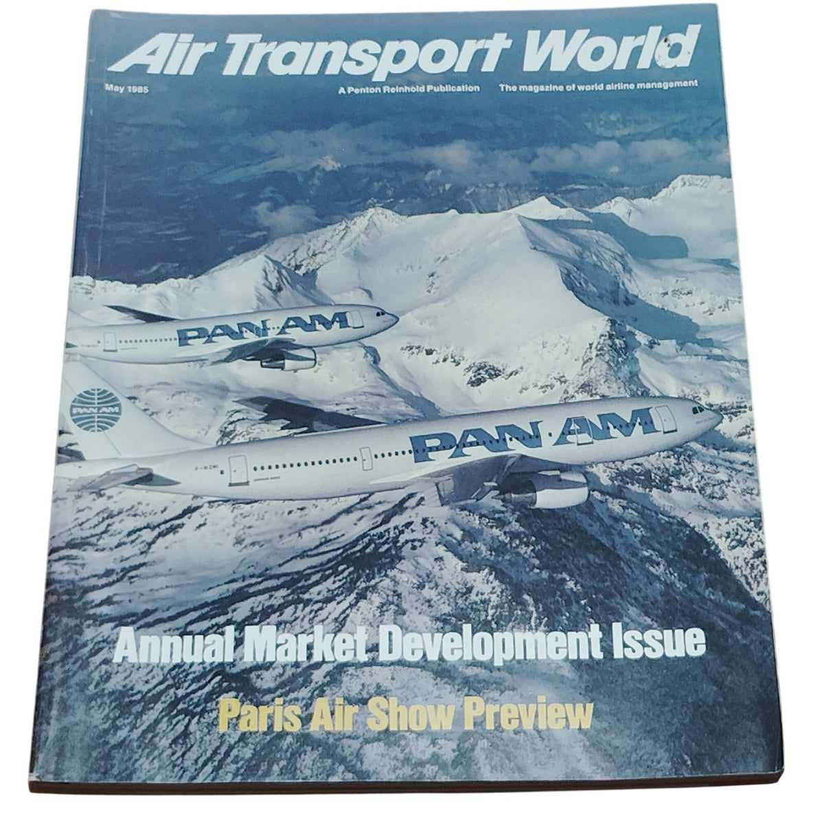 Air Transport World May 1985 Annual Market Development Pan Am Paris Air Show