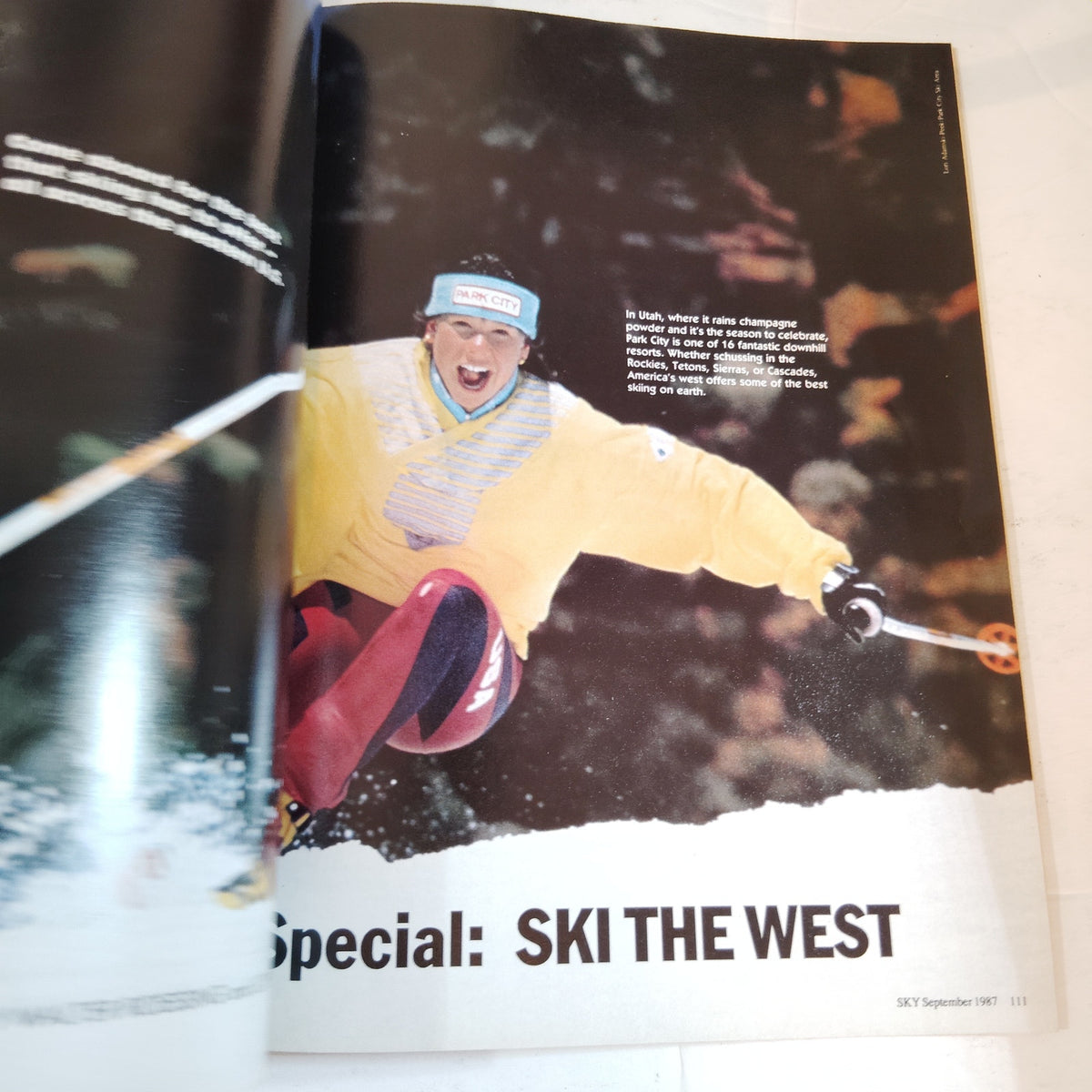 Delta Sky Mag - September 1987 In-Flight Issue - Ski The West Walt Disney Navjos