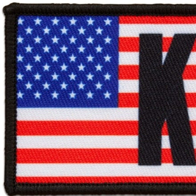 K9 USA Morale Patch Red Rock Outdoor Gear Hook Back Printed 3" × 2"