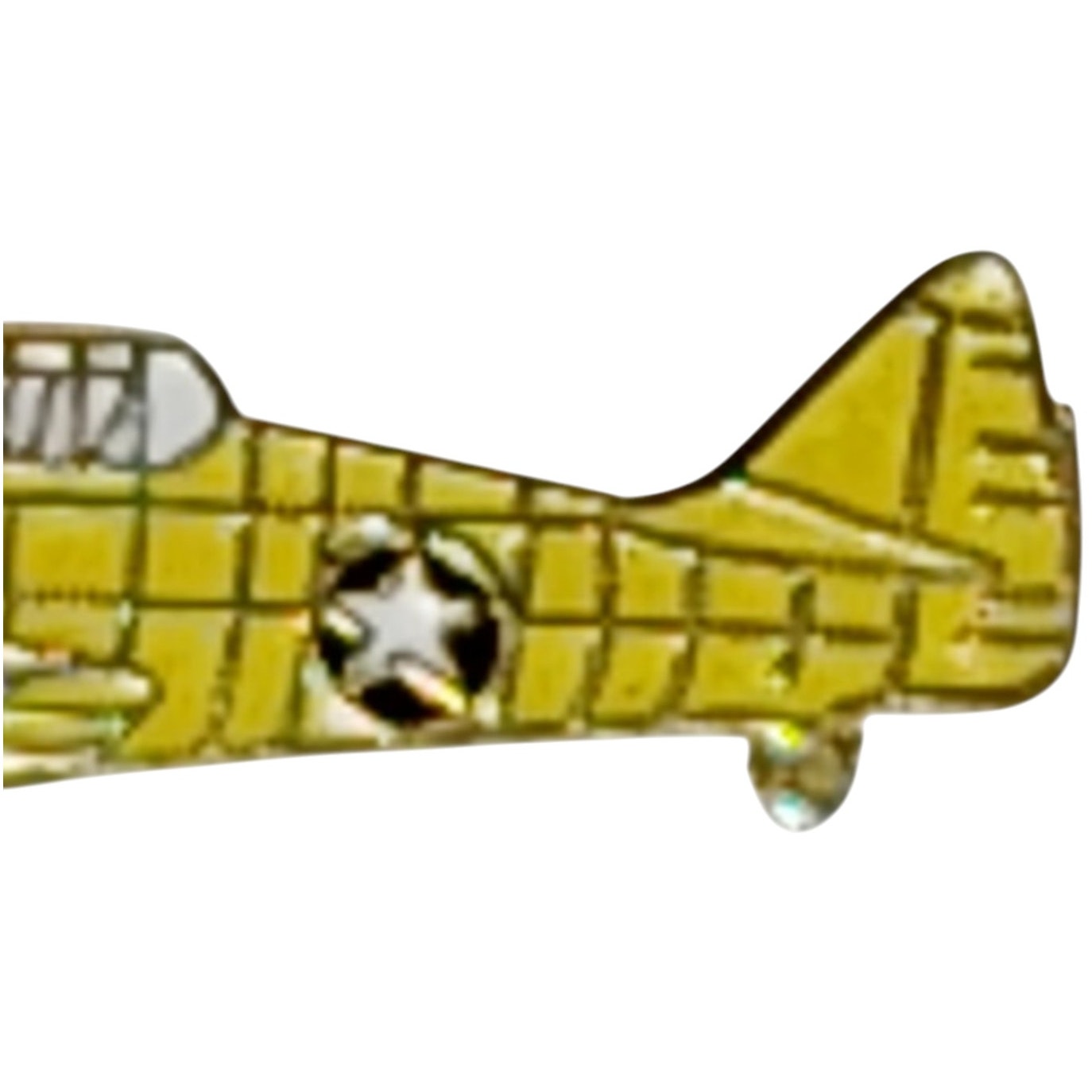 T-6 Texan Trainer Aircraft Hat Lapel Brooch Pin WWII USAAC Trainer 1.25" x 3/8"