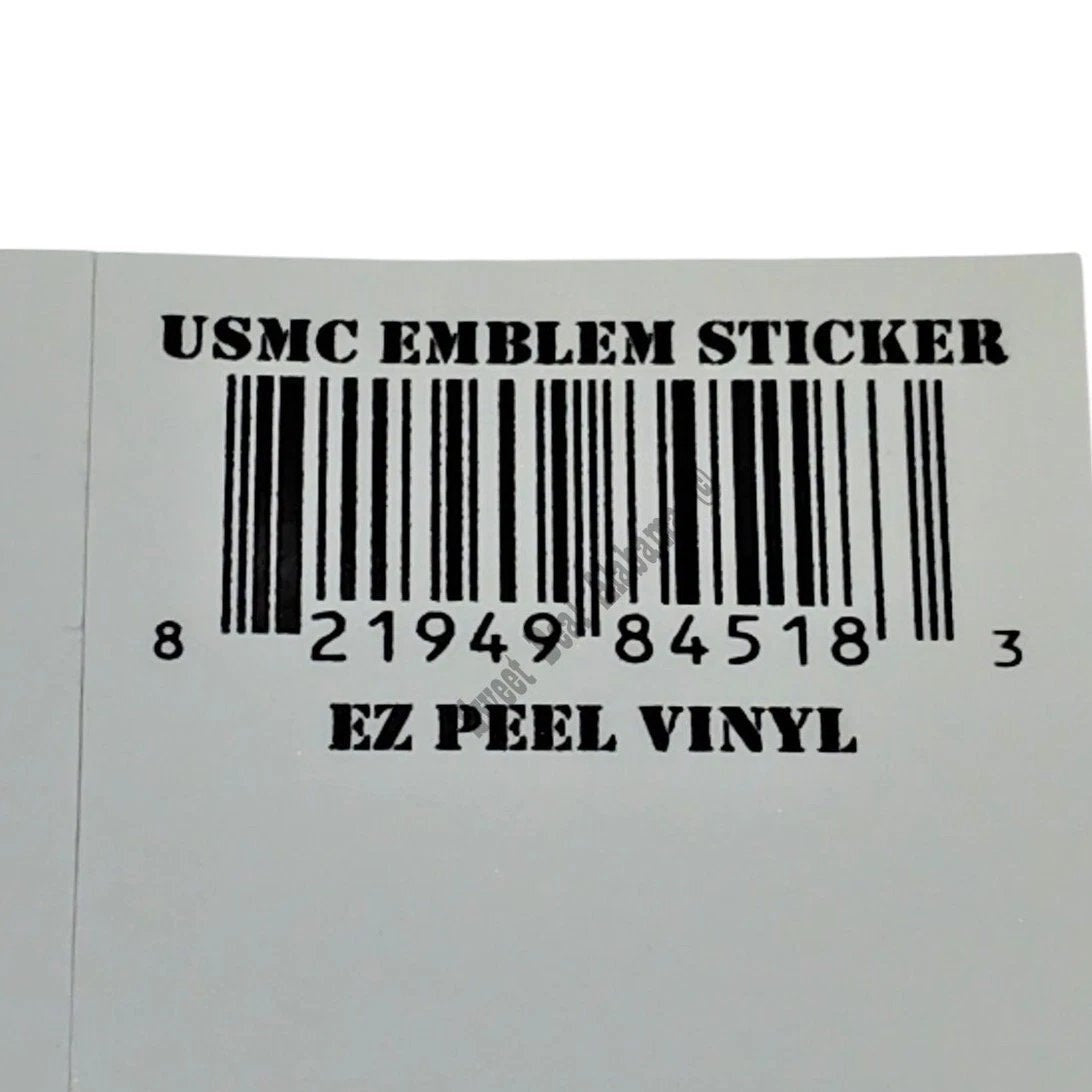 USMC Globe & Anchor Seal, Semper Fidelis - 7.5" x 3.75" - Vinyl Bumper Sticker