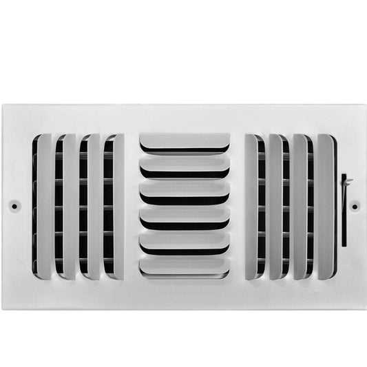 Everbilt 12 in. X 6 in. 3-Way Fixed Curved Blade Wall/Ceiling Register