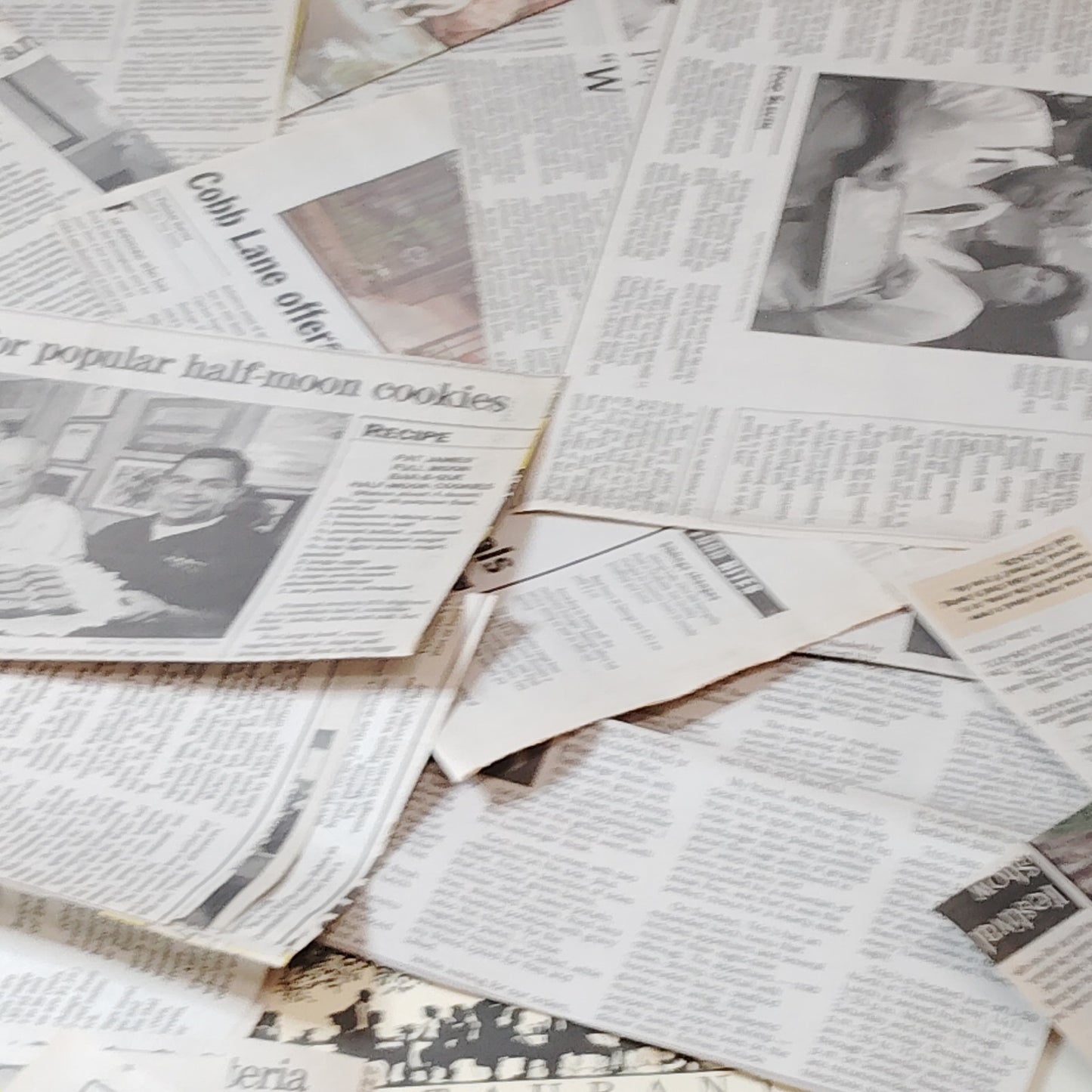90s Alabama Restaurant Newspaper Clippings Ephemera Collection - Local History