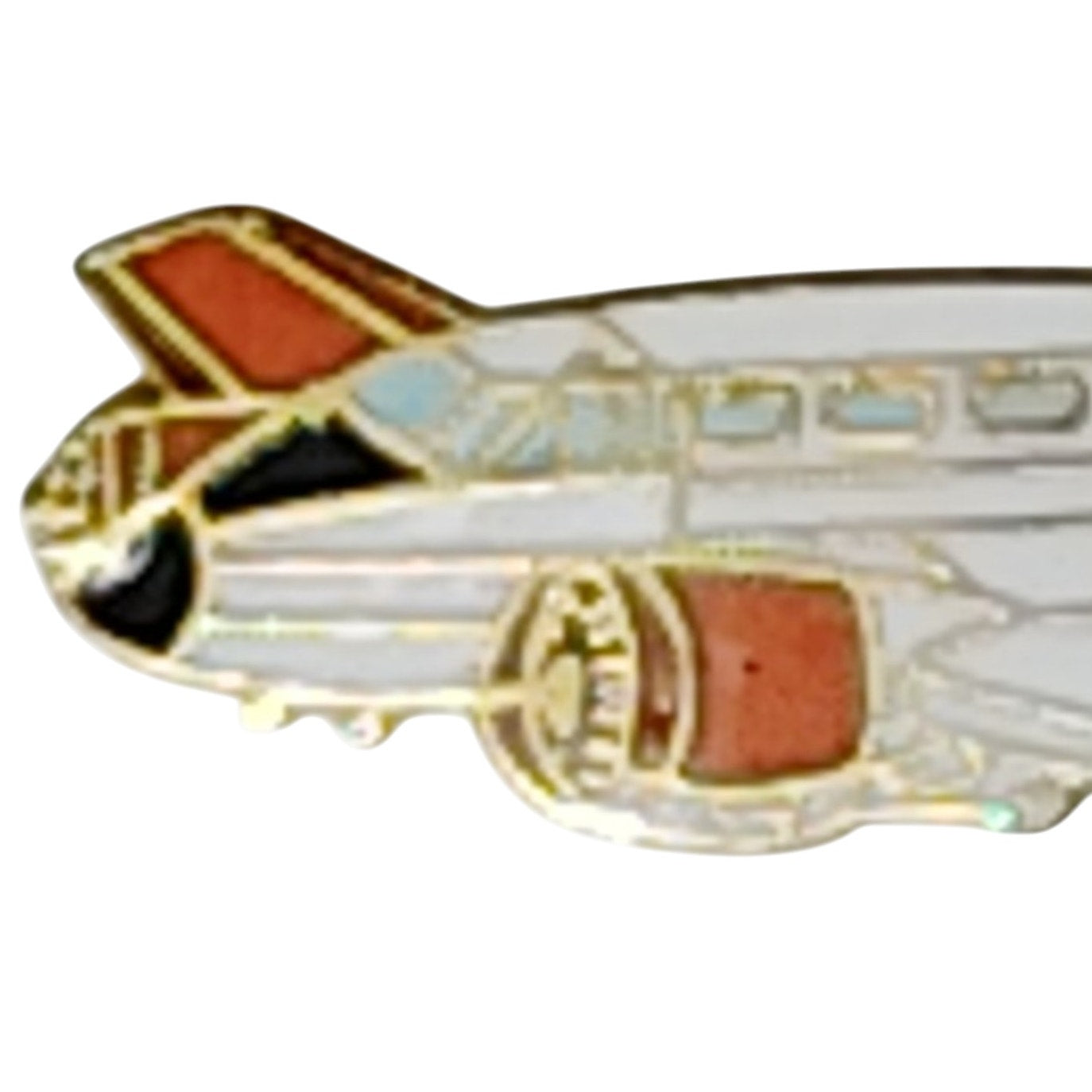 Beech C-45H Expeditor Aircraft Hat Lapel Brooch Pin WWII/Korean 1-1/4"W x 7/16"H