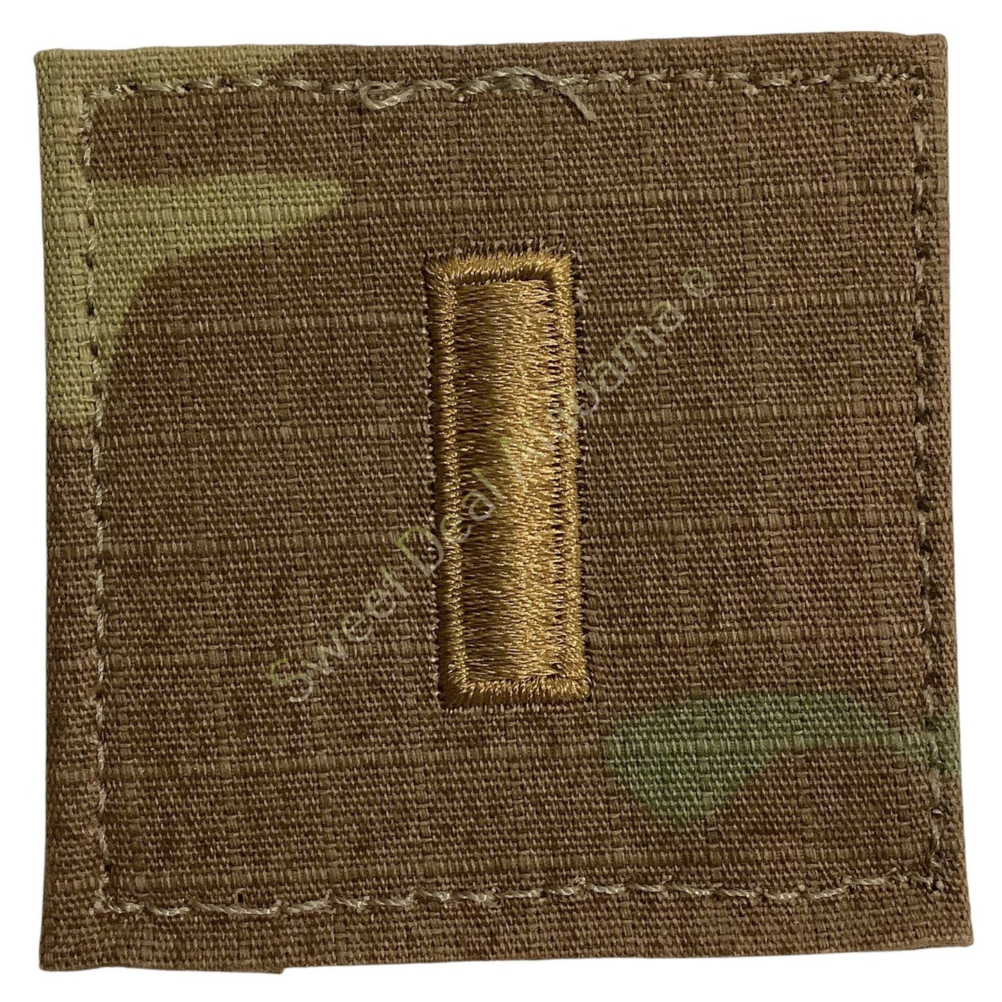 U.S. Army 2nd Lieutenant (O-1) OCP Rank Sew-On Insignia, Multi-Camo, 2" x 2"