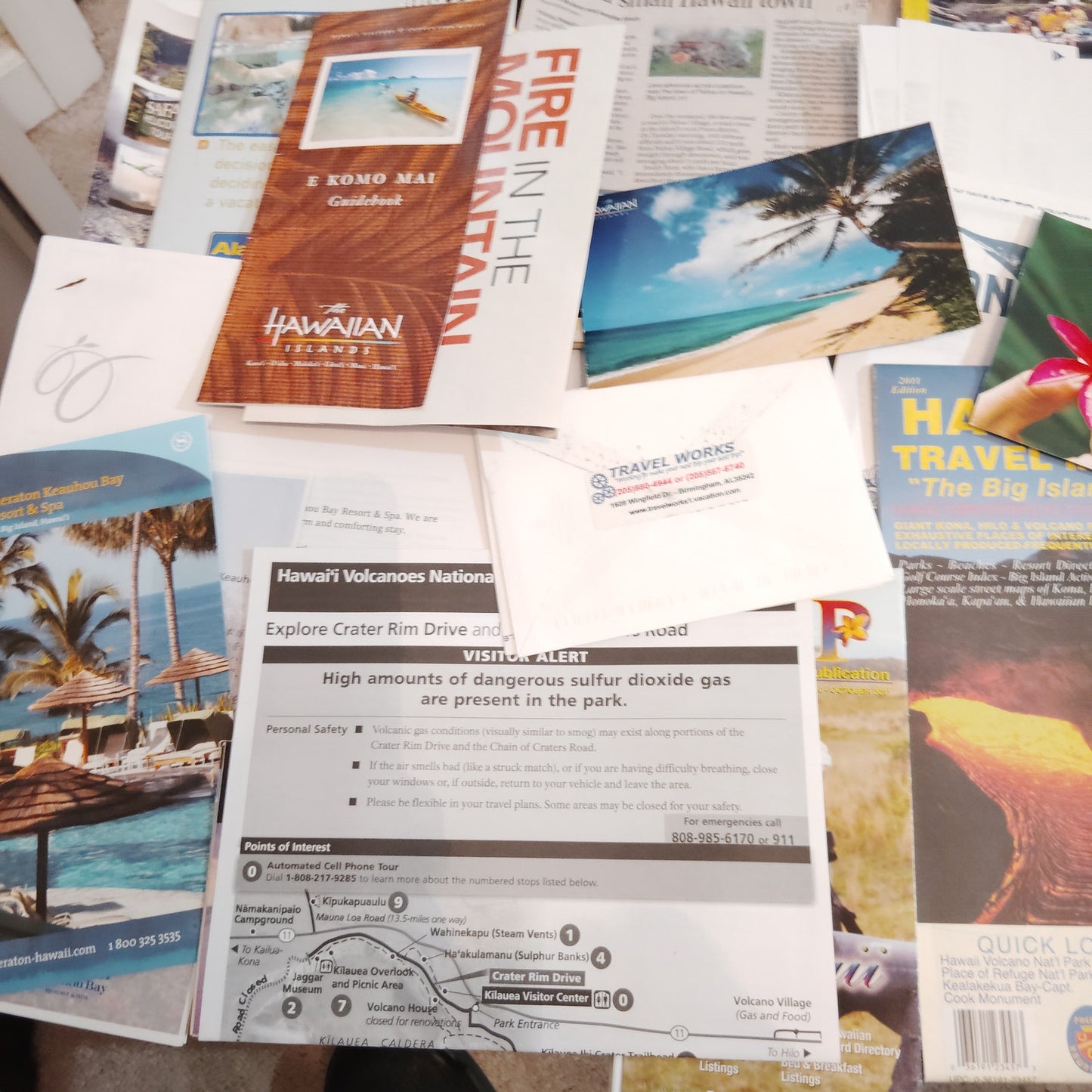 Kona Hawaii Ephemera Collection - Travel Guides & Brochures from May 2011 Trip
