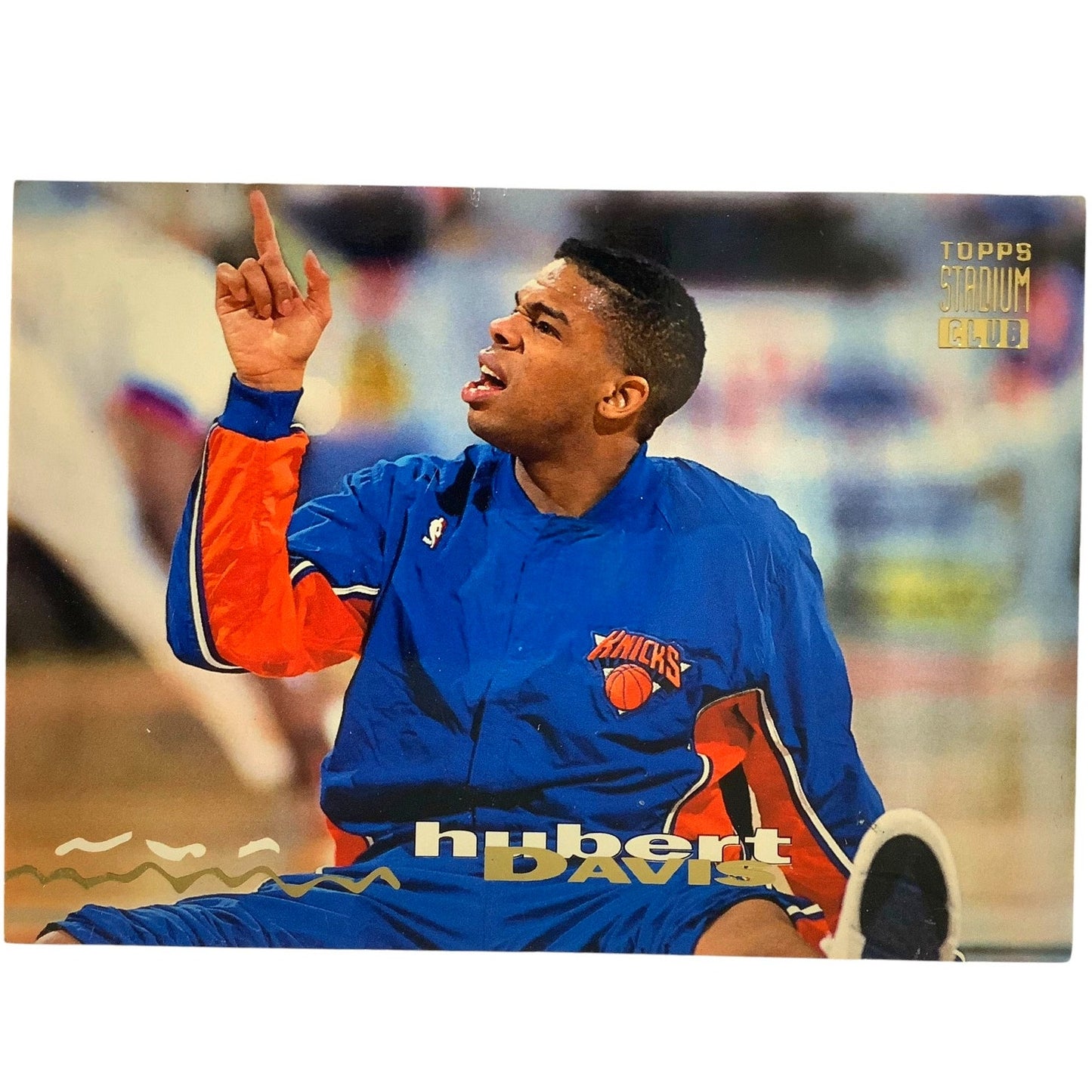 Hubert Davis, New York Knicks, 1993 Topps Stadium Club Card 23, EXC