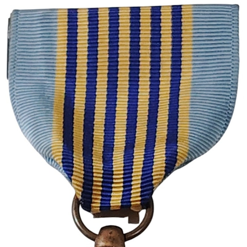 USAF Airman's Medal For Valor w/ Pinback, 1-3/8"D x 3-1/4"H Overall