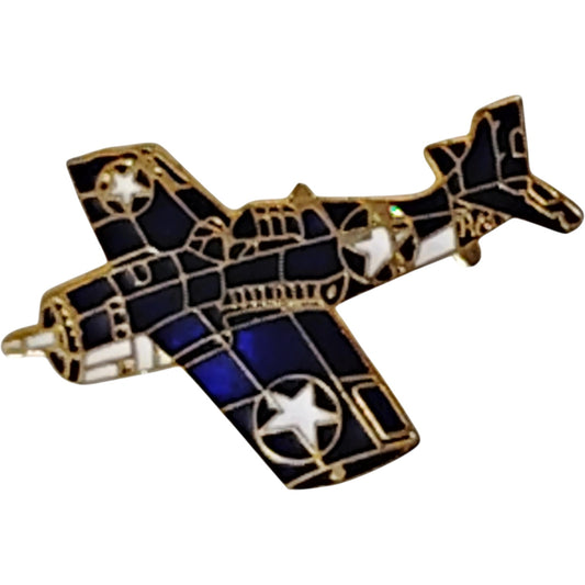 WWll F4F Grumman Wildcat Hat, Lapel, Brooch Collector's Pin 1-1/4"W x 1/2"H