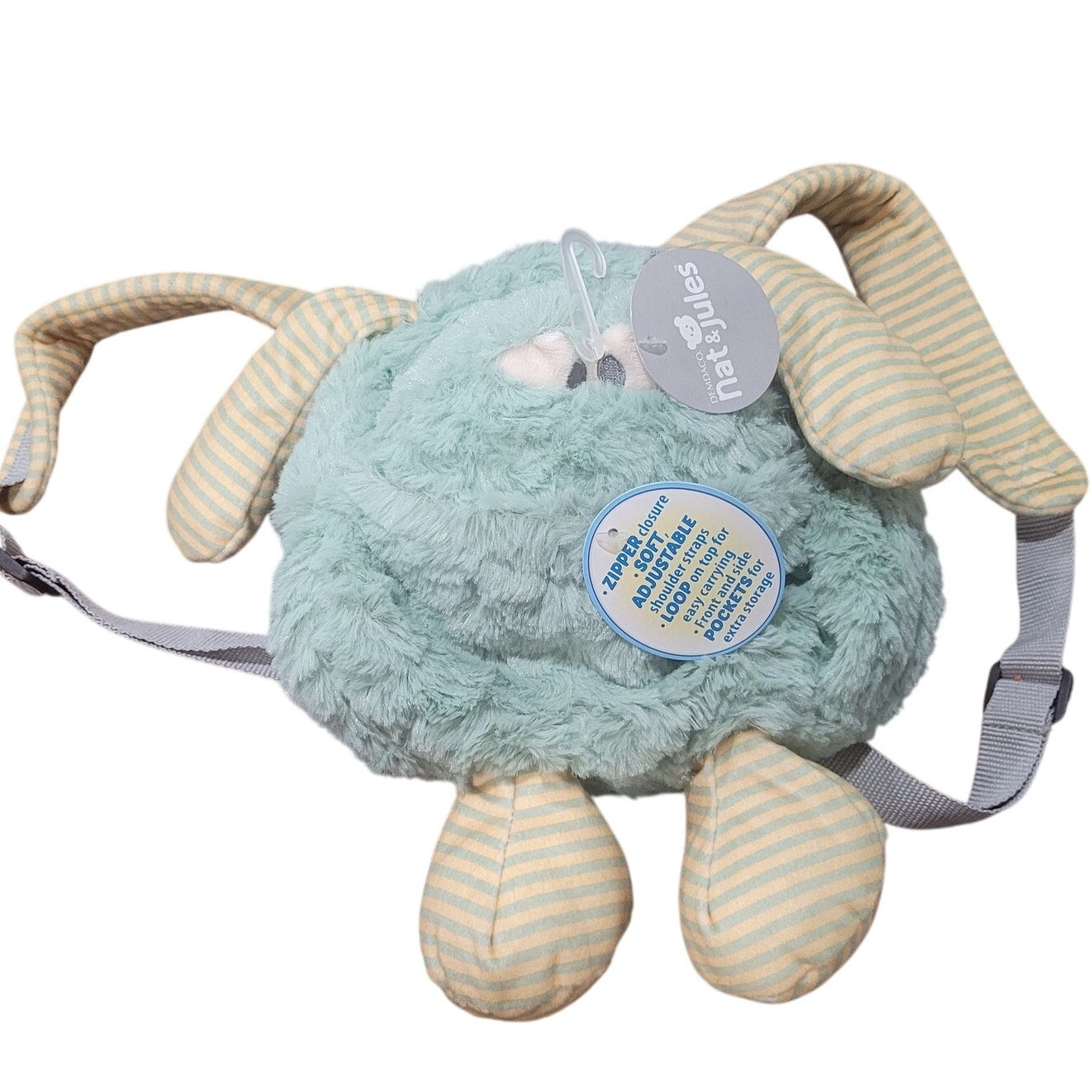 Nat & Jules Faley Frog Backpack Pal – Plush Animal Bag – Item #13005000414, 2017