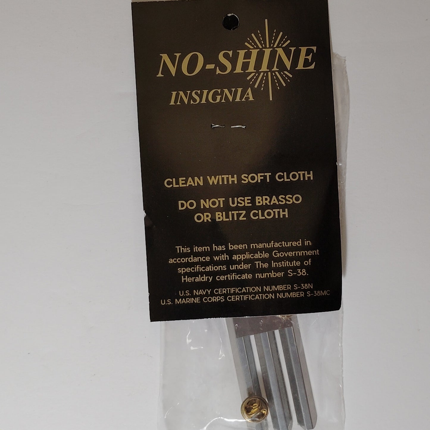 Mounting Rack Bar - 9 Ribbons 3/3/3 Centered w/ No Gap, No-Shine Insignia